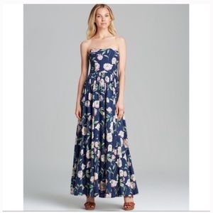 French Connection Strapless Floral Maxi dress